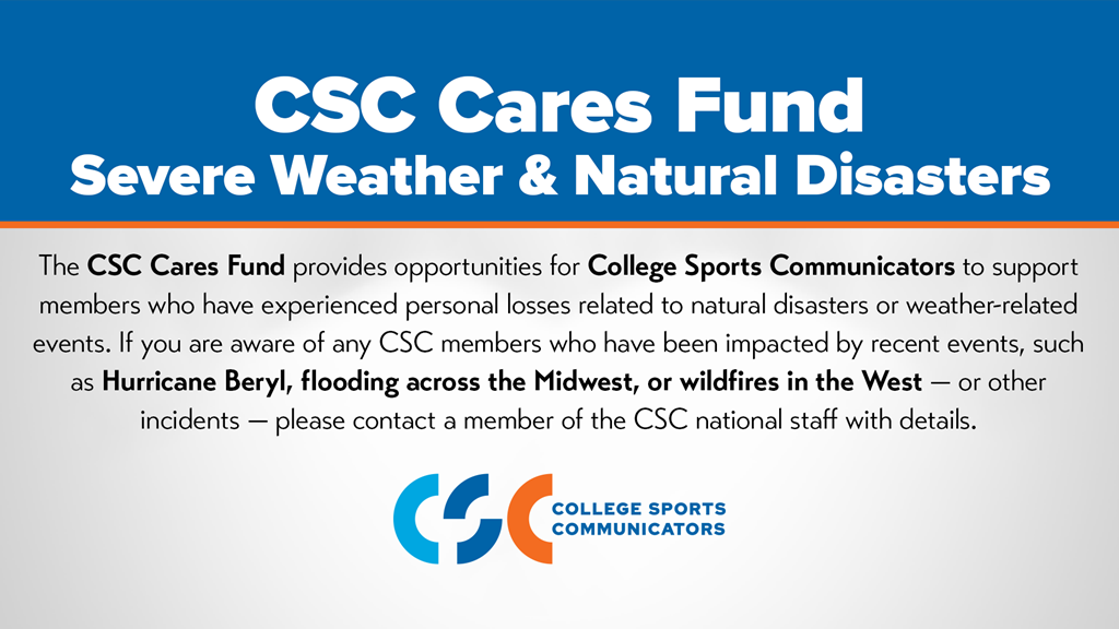CSC offers support for members affected by Hurricane Beryl, flooding, wildfires and other events